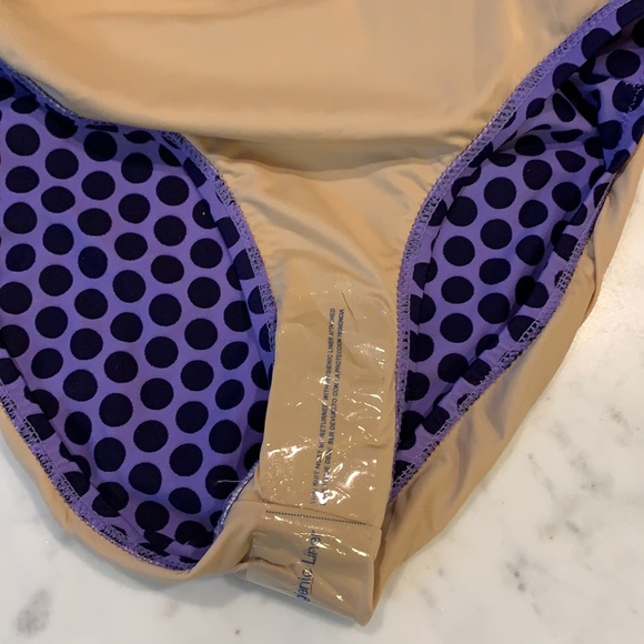 J Crew Purple and Navy Polkadot Swimsuit - Picture 7 of 7